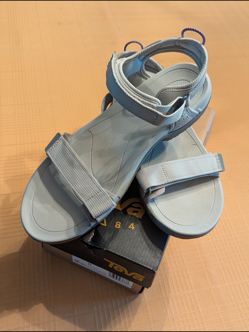 Teva Aliciela Sz 11 Women's Light Gray Sport Sandals - Adjustable Comfort Straps